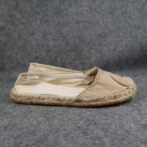 Old Navy Shoes Womens 9 Loafer Slip On Espadrille Flats Casual Fabric Two Tone